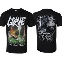 GRAVE INTO THE GRAVE Pattern Printed Tshirt 100 Cotton Unisex Summer New  Classic Retro Band Tshirt S