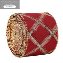 2m Christmas Ribbon DIY Burlap Ribbon New Fabric Swirl Ribbon 2
