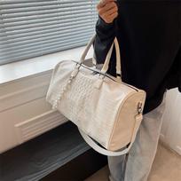 Large Capacity Pu Leather Tote with Thick Chain Shoulder Bag Women Travel Bags Female Luxury Handbags Designer CLE 25cmx45cmx20cm smėlis