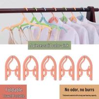 Portable Folding Travel Hanger: Compact Clothes Drying Rack for Home, Hotel, and Business Trips beige