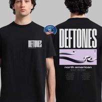 Deftones North American Tour 2025 Merch Date Back Two Sided T-Shirt S-3XL M