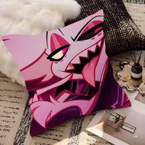 Angle Dust H-Hazbin Hotel Anime Pillow Case Square Pillow Bedroom Sofa Leisure Comfort Cushion Car Home Decoration 16x16Inch