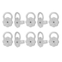 10pcs Earring Lifters Adjustable Hypoallergenical Ear Lobe Support Backs Metal Earring Stoppers for Droopy Earrings sidabras