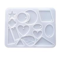 Dangle Earring Silicone Molds Epoxy Resin Casting Molds for Xmas Decoration Women Girl Jewelry Making DIY Shiny Crafts 1