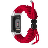 Klasikinio audinio pintas virvelinis dirželis Fitbit Charge 5 apyrankės dirželis Reguliuojamas moteriškas vyriškas laikrodžio dirželis Fitbit charge 6 Smart Watch For fitbit charge 5