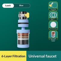 Maišytuvo filtras Namų čiaupo vandens valytuvas Vandens valymas Virtuvės maišytuvo filtro antgalio prailginimas Apsaugantis nuo purslų Universalus mėlyna