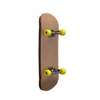 Mini Finger Skateboard Toy with Ball Bearings Wheels Professional Wooden Alloy Small Finger Board Teens Adults Sport Training Props geltona