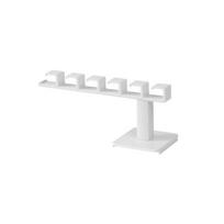 Neperforuojami kepurių kabliukai Namų spintos ir krepšių kabliukai Daugiafunkcinis laikymo stovasKepurių kabliukai Tvarkymo stovas 20 * 7.3 * 8cm balta