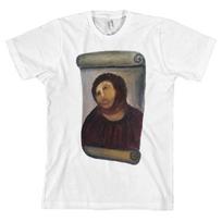 Ecce Homo Botched Painting T Shirt Potato Jesus Meme 4chan Funny Spain Tee *NEW* XL