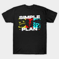 Men Black Print T-shirt Simple Plan 4 No-Cut Heat Transfer Print Cotton Tshirt 4XL juoda
