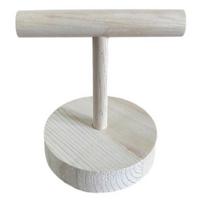 Yousheng Bird Perch Stand for Small Birds Tabletop Wooden Parrot Perch with Round Base Training Perch Rest Platform for Budgies Lovebirds Parakeets S