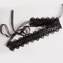 Women Sexy Bow Lace Choker Necklaces Torques Collar Floral Bowknot Wedding Party Cosplay Lolita Fashion Girls Elastic Neck Ring