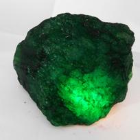 Emerald 41 Ct Natural Green Huge Rough Earth Mined CERTIFIED Loose Gemstone 77.7 mm approx žalia