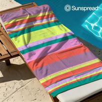 Vibrant Color Bands Quick Drying Bath Towel Microfiber beach towel light weight swimming camping yoga beach out 50x100cm