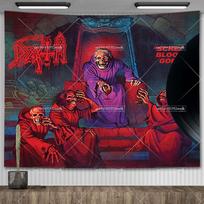 Angles Old Deaths Mental Rock Band Polyester  Tapestry Printed Home And Garden Flags Hippie Tapestries For Bedroom Decoration 100X70CM