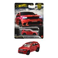 Hot Wheels Car Culture Power Trip 2019 Jeep Grand Cherokee Trackhawk Vehicle Toy Diecast Car Red JKF28 (Ages 3+)