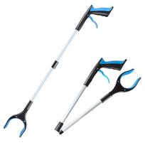 Easy To Hold Foldable Litter Picker Lightweight Trash Reacher Picker Garbage Grabber  Garden mėlyna