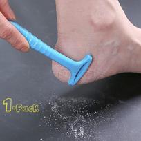 Pėdų kulnų nuospaudų valiklis pėdų negyvos odos pašalinimas Odos priežiūros priemonė Plastikinė nešiojama pedikiūro raspėlė 1PC mėlyna