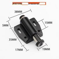 Aluminum Alloy Stainless Steel Push-Type Rebounder for Cabinet Doors