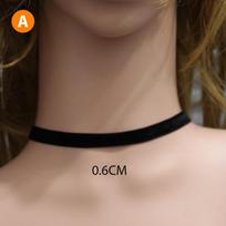 Juodas Velvet Choker kaklo kaspinas Goth Moterų kaklo grandinėle Sexy as the picture