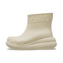 Crocs PU Classic Puff Lauko mados platforminiai aulinukai Unisex Off-White 36-37 beige