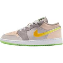Air Jordan 1 Low GS Erase Your Mistakes Kids Sneakers Grey Desert-Sand Barely-Orange HQ2030-001 36 gray