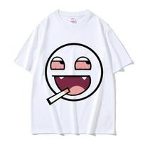 Epiški veido Domo Kun juokingi memų marškinėliai vyrams moterims vasariniai su apvalia apykakle madingi aukštos kokybės marškinėliai laisvalaikio 100% Overd T-shirt#Spalva(1) S juoda