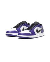 Air Jordan 1 Low Black/Court Purple/White Men's Retro Sneakers 553558-500 EU 41 įvairiaspalvis