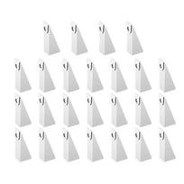 25 Pcs White Aluminum Gutter Wedges Leveling Shims for 5-Inch K-Style Gutters DIY Gutter Repair Kit for Different Roof Pitches A