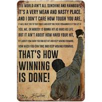 Rocky Balboa Movie SignEye of the TigerInspiring Quotes ArtRetro BoxingThemed Decor for Sports BarsMotivational Spaces 20x30cm