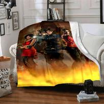 1 vnt. Resident Evil 9 pledas Minkštas šiltas užklotas namams, biurui, kelionėms Visų sezonų jaukūs patalynės reikmenys Dovana, Biuro jaukus aksesuaras 80x120cm