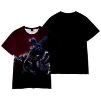 HOT Fashion Five Nights At Freddys T Shirt Women/Men's Casual Anime Printed Short Sleeve Cosplay T-shirts XS