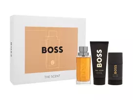 „Hugo Boss The Scent“ tualetinis vanduo 100 ml, dezodoranto lazdelė 75 ml, dušo gelis 100 ml