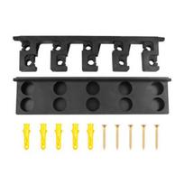 Wall Mount Fishing Rod Holder 10 Holes Multi-function Vertical Fishing Pole Display Storage Rack Organizer Stand Fishing Accessories Sets