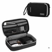 Portable Small Charging Cord Storage Multifunctional Digital Storage Case style 1 black