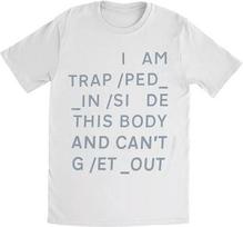Officially licensed Radiohead Trapped (Back Print) Mens White T Shirt Radiohead M