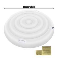 Inflatable Hot Tub Cover Energy Saving Round Hot Tub Lid Spa Pool Windproof Rain Overflow Thermal Cover Hot Tub Windproof Cover