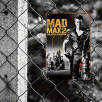 Mad Max 2 Kelių karžygys Vintažinis metalinis ženklas Rustic skardos plakatas Sienų dekoras Patvarus geležinis Lengvai pakabinamas namams, barui, kavinei aluminum 20x30cm