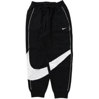 Nike Sportswear Didelio Swoosh Fleece Kelnės (Azijos dydis) Juoda/Balta Vyriški Streetwear DX0565-010 XL