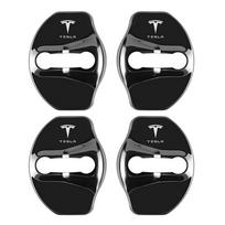 4Pcs Metal Car Door Lock Cap Protective Cover Auto Accessories For Tesla Model-Y Model-3 Model-X Model-S Cybertruck Roadster