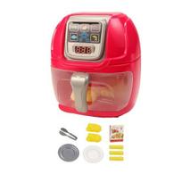1 Set Play House Toys Smart Sensor LED Display Experience Cooking Joy Kitchenware Ovens Fryer Toys Boy Toys raudona