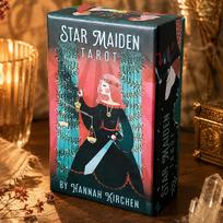 12*7cm Star Maiden Tarot Deck 78-Card Deck Aesthetic Celestial Divine Tarot Cards in Two-piece Rigid Box Double-embossed įvairiaspalvis