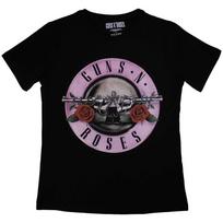 Guns N' Roses Ladies T-Shirt: Classic Logo (Small) M gray