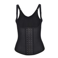 Latex Waist Trainer Bodysuit: 25 Steel Bones, Tummy Control, Chest Binding, Smoothing & Shaping One-Piece Suit with Suspenders. Large juoda
