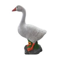 12.8 Inch Porch Goose Statue Large Resin Realistic Cement Finished B