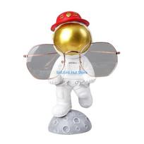 Astronaut Figurines Glasses Holder Resin Statues Sunglasses Eyeglasses Display Stand Desktop Ornament Home Decoration D57B