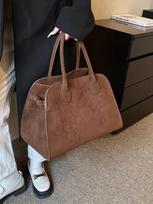 Women Tote Bag Fashion Underarm Pouch Large Capacity Pu Leather Shoulder Bag Retro Crossbody Bag Casual Portable BucketBags tamsi chaki spalva