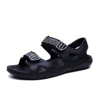 Men's Breathable Non-Slip EVA Sole Summer Sports Slippers for Outdoors and Beach 43 juoda