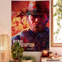 Game R-Red Dead R-Redemption 2 Cartoon Tapestry Art Science Fiction Room Home Decor Art Home Decor 100X70CM