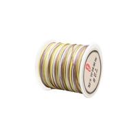 Handmade Nylon Rainbow Sewing Polyester Bracelet Thread Cord Macrame Cord Rope Braided String 8